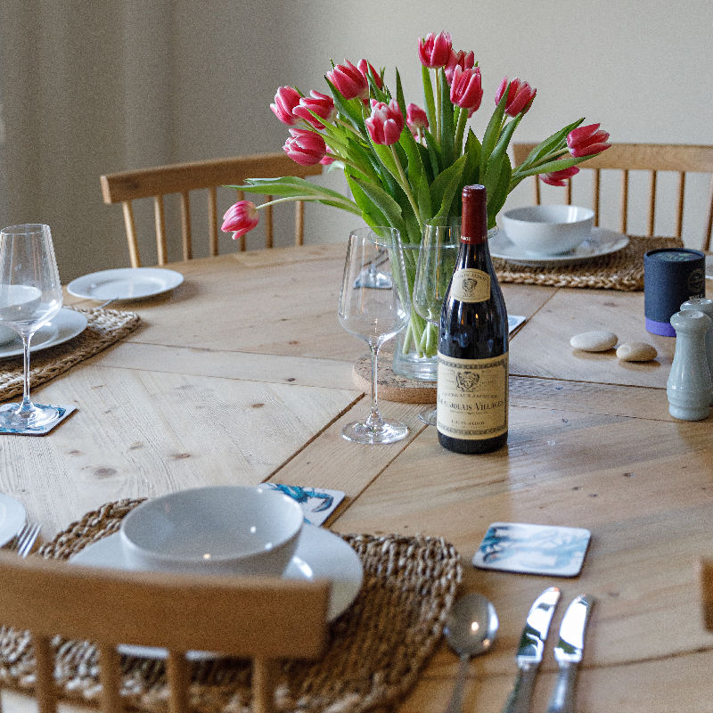 Dining table at Blue Lobster